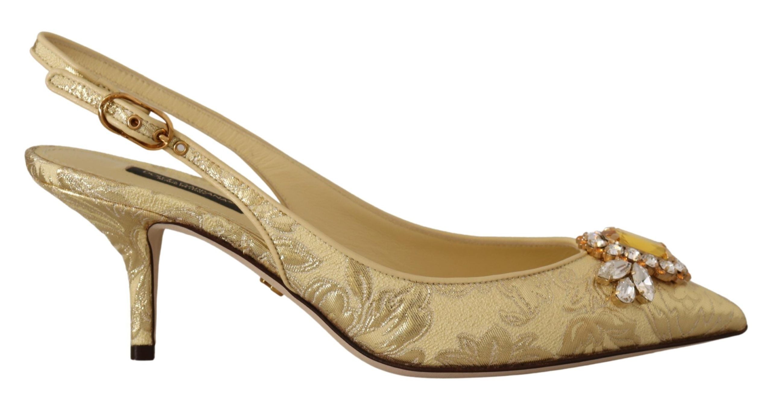 Pompes Dolce & Gabbana Slingbacks dorées