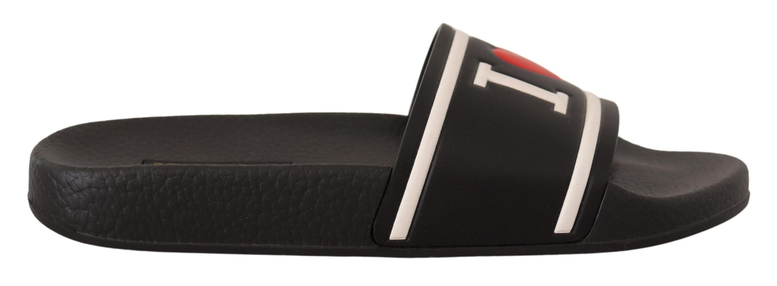 Sandales Dolce & Gabbana I Love D&G noires