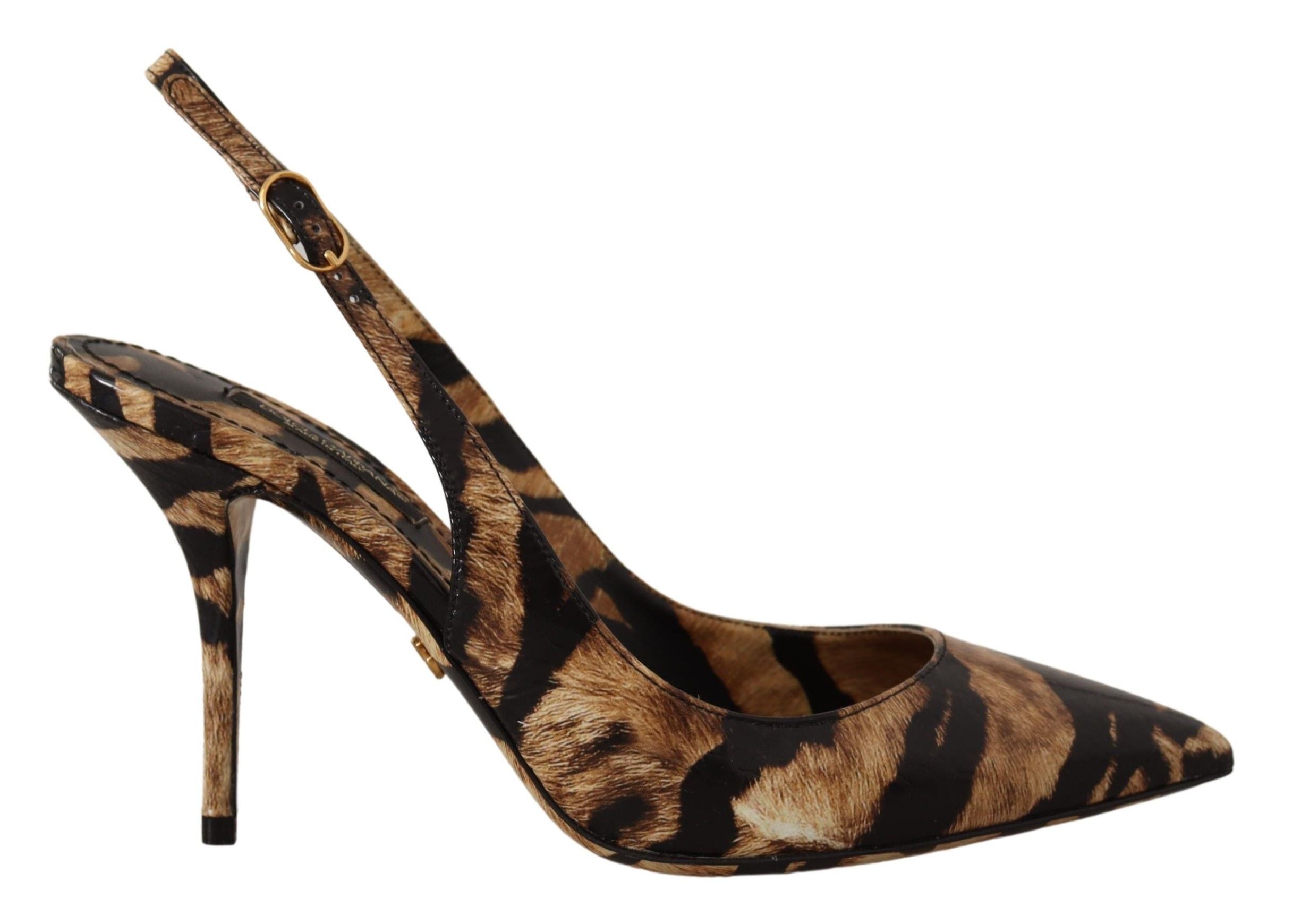Escarpins Dolce & Gabbana Slingbacks brown tiger