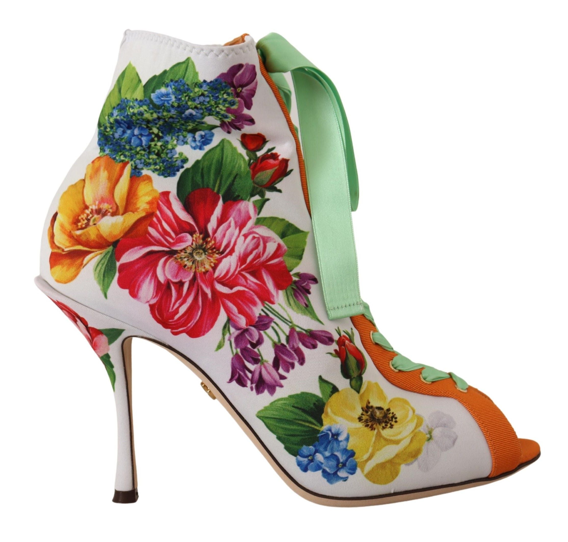 Bottines Dolce & Gabbana ouvertes blanches
