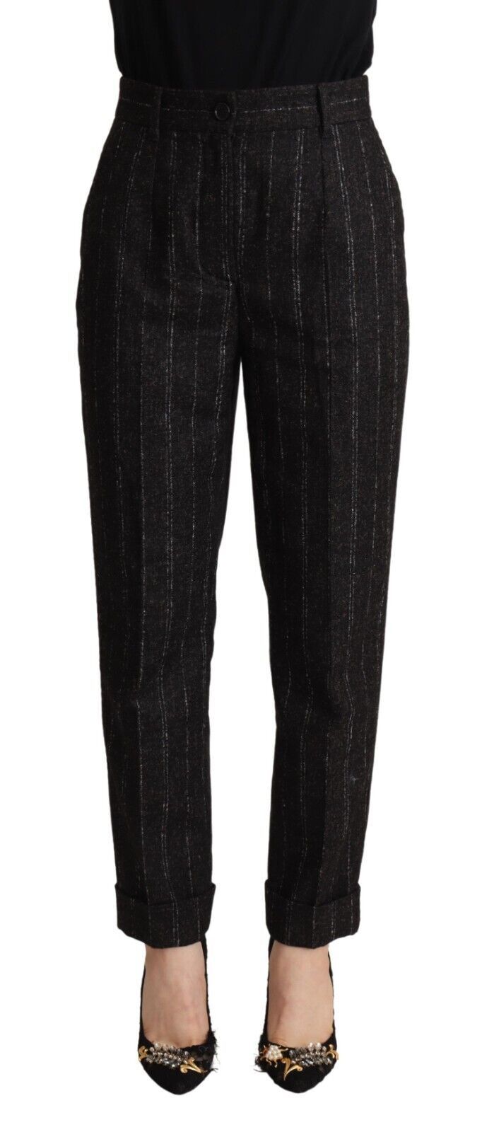 Pantalons Dolce & Gabbana rayés noirs