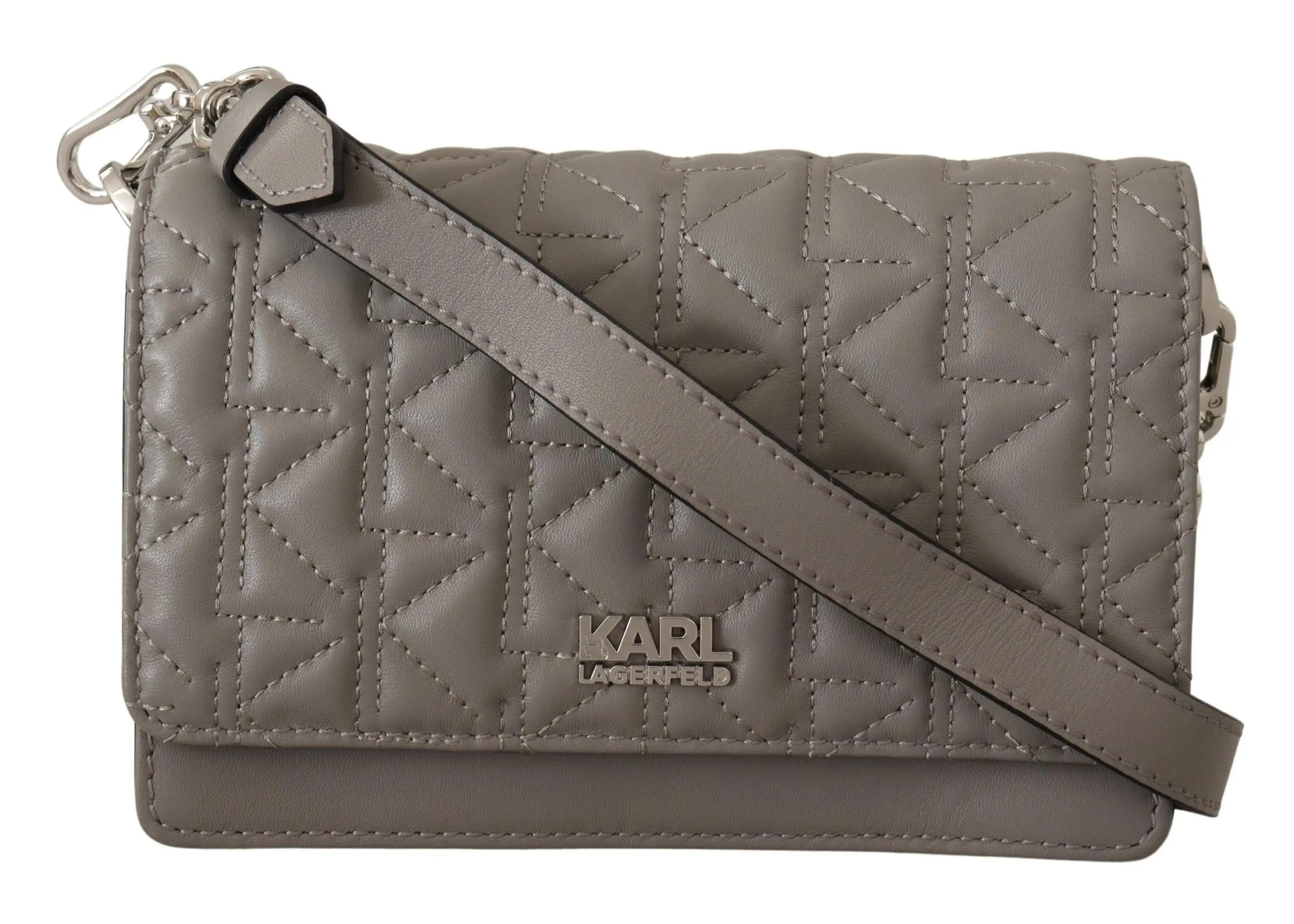 Sac bandoulière Karl Lagerfeld gris clair Karl Lagerfeld