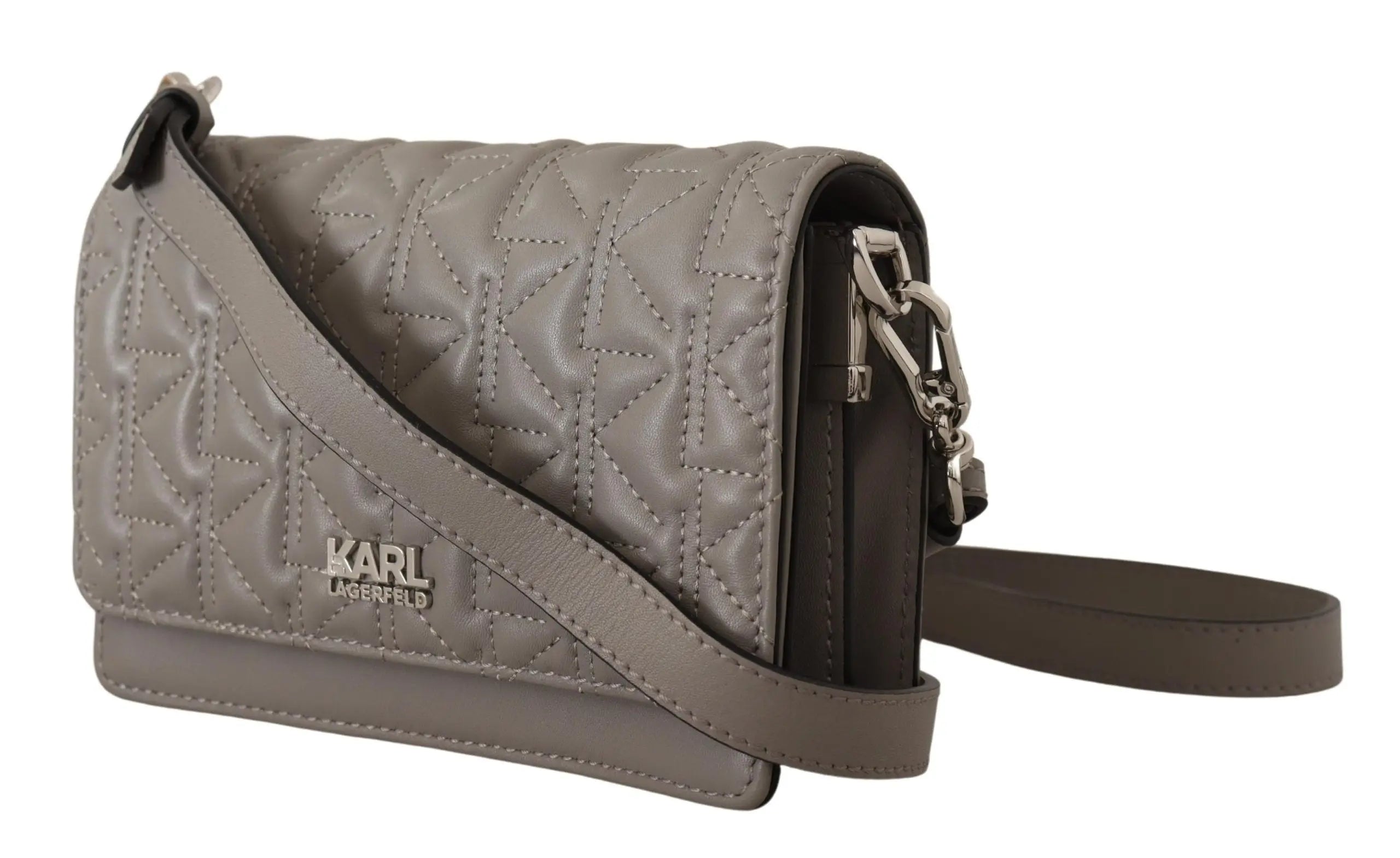 Sac bandoulière Karl Lagerfeld gris clair Karl Lagerfeld