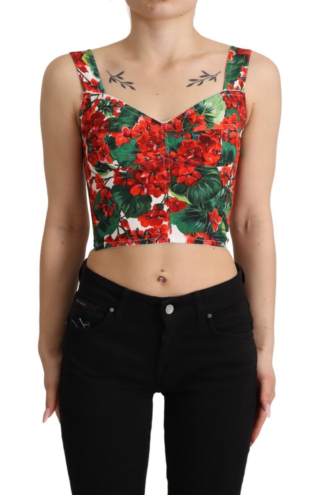 Top Dolce & Gabbana cropped rouge