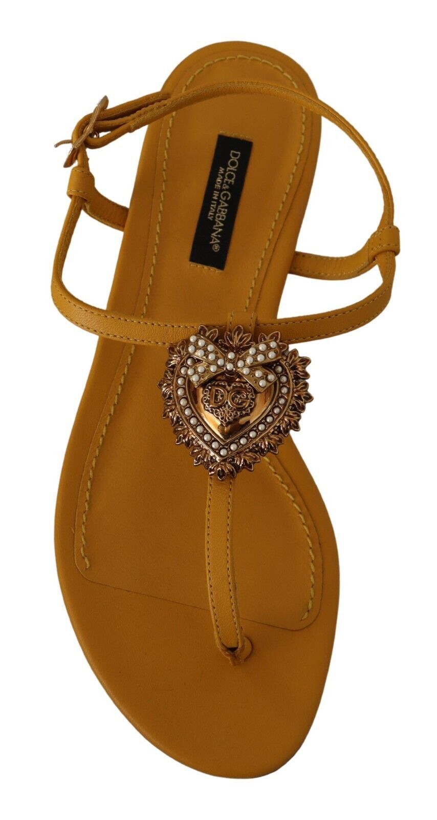 Sandales Dolce & Gabbana Devotion moutarde