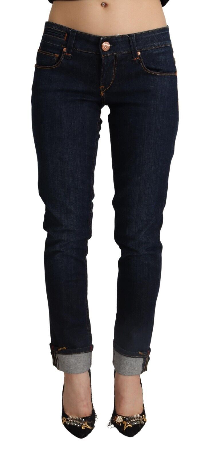 Jeans achT Low waist skinny bleu foncé