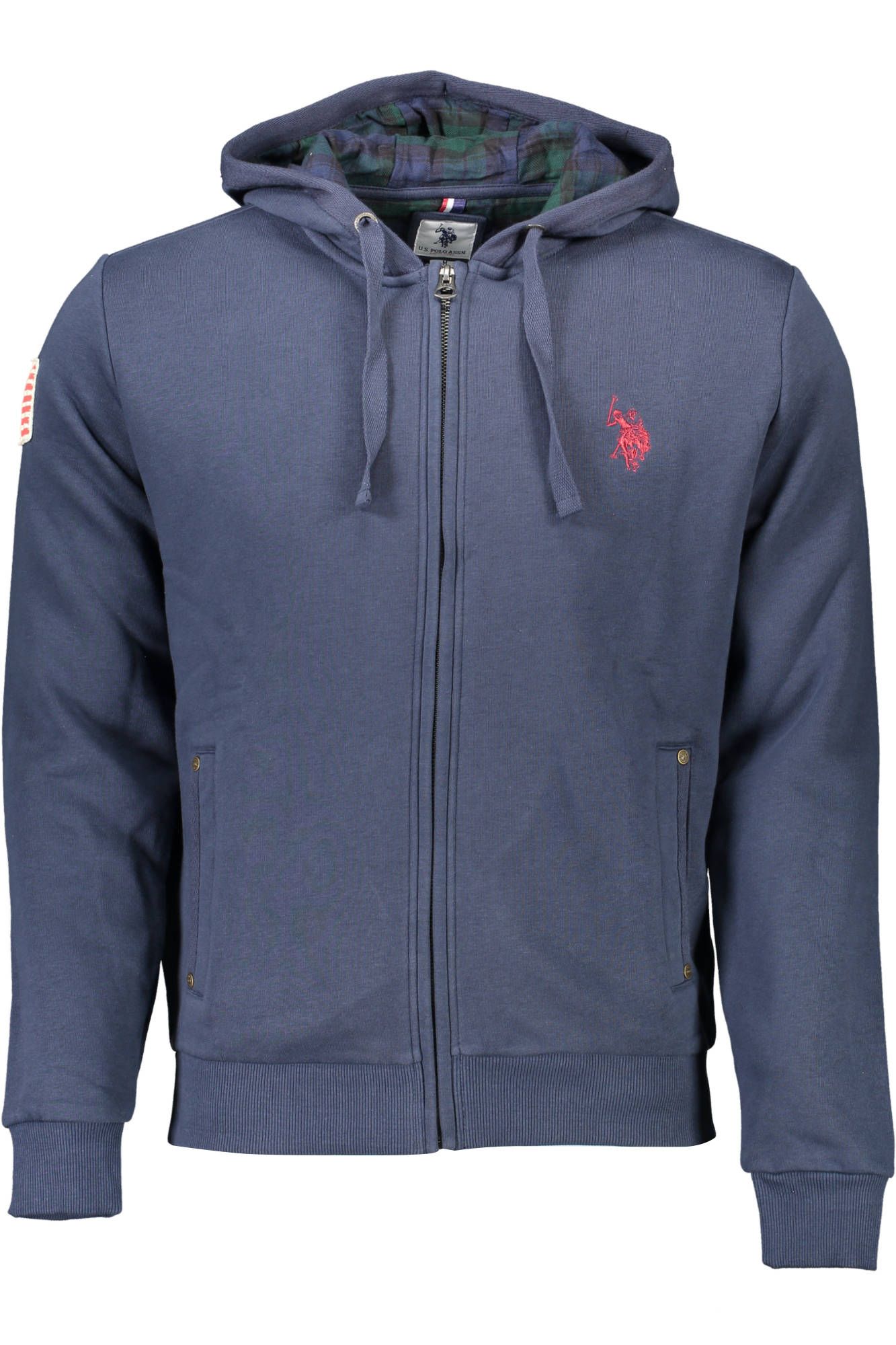 Sweat à capuche U.S. Polo bleu