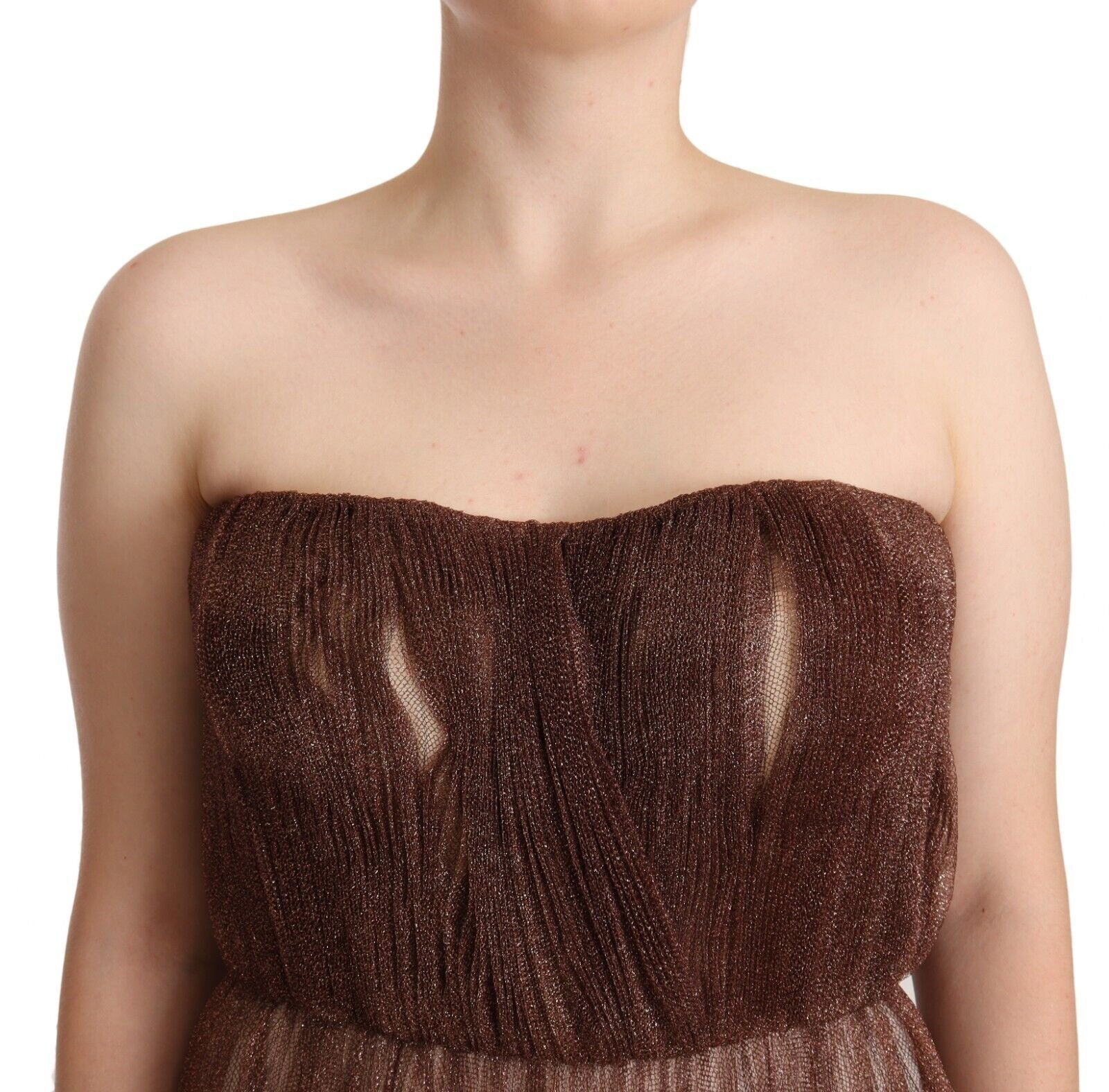 Robe Dolce & Gabbana longue bronze Dolce & Gabbana