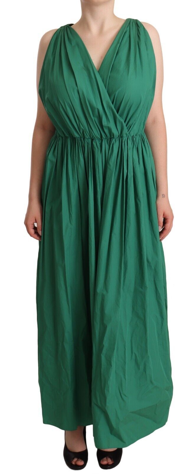 Robe Dolce & Gabbana plissée verte Dolce & Gabbana