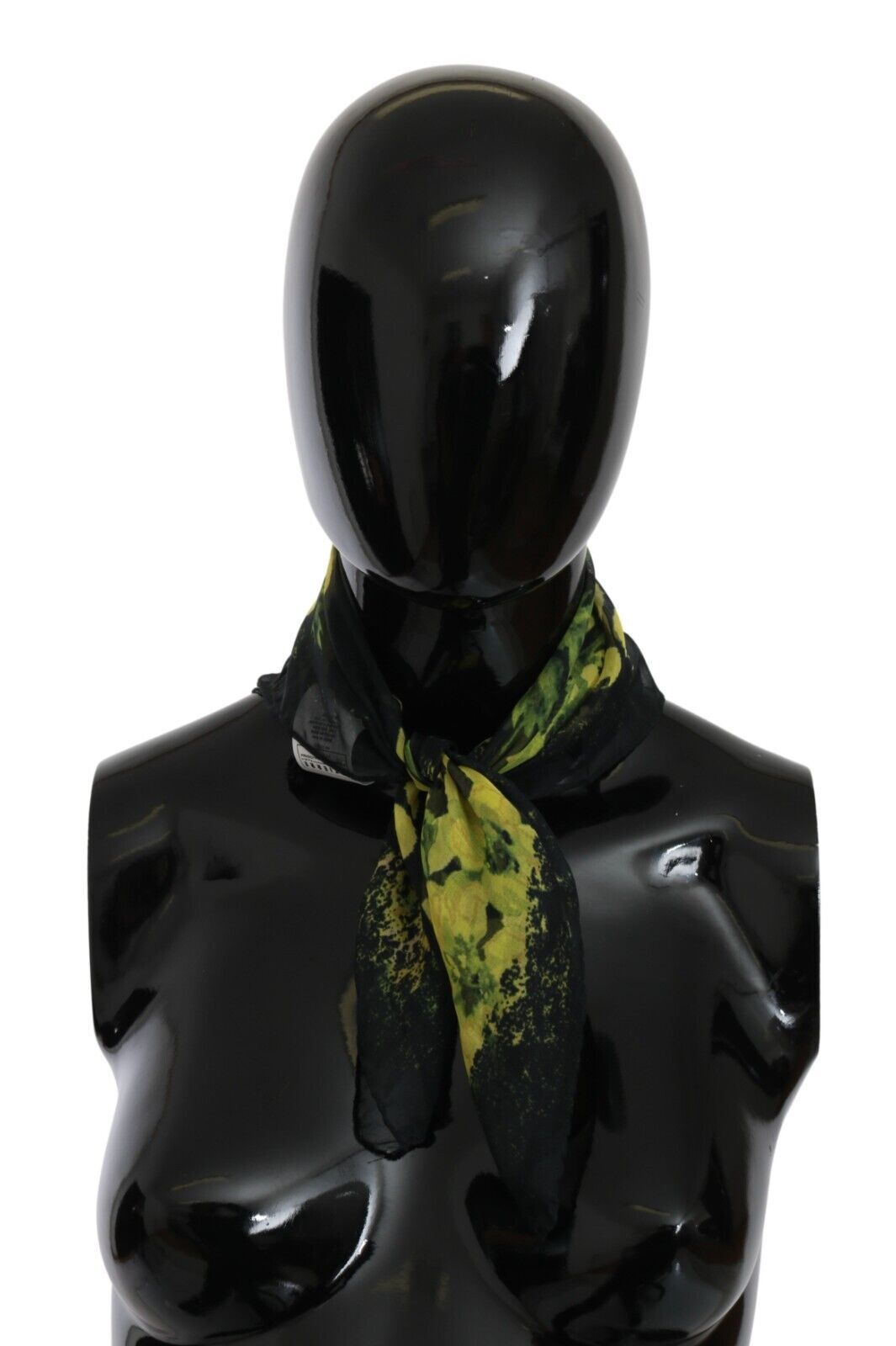 Châle GF Ferre Floral noir et jaune
