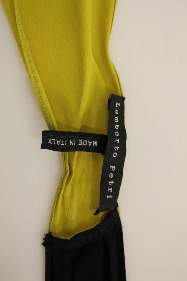 Robe Lamberto Petri Shift noire jaune Lamberto Petri