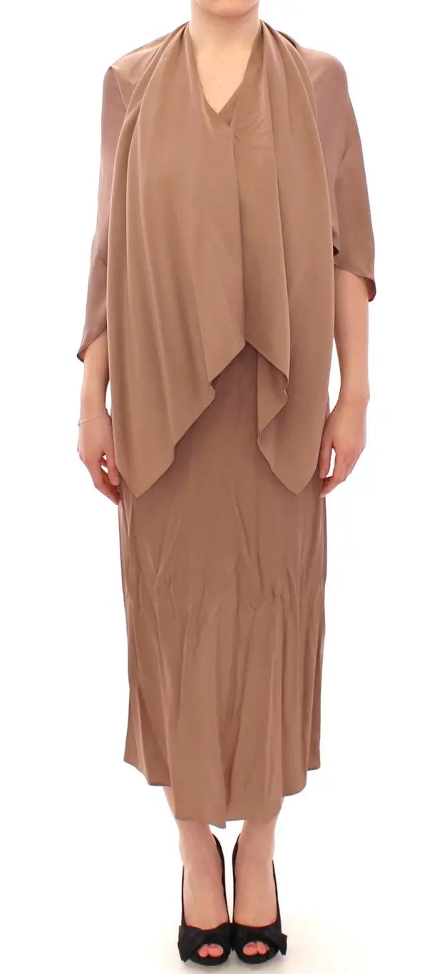 Robe Lamberto Petri Shift brune Lamberto Petri