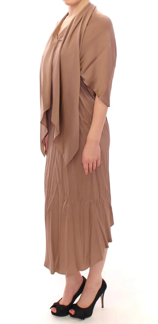Robe Lamberto Petri Shift brune Lamberto Petri