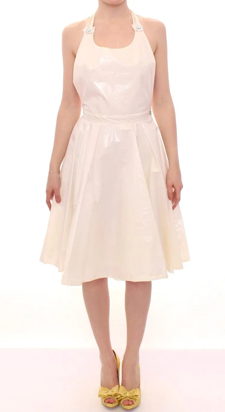 Robe Licia Florio Halterneck blanche Licia Florio