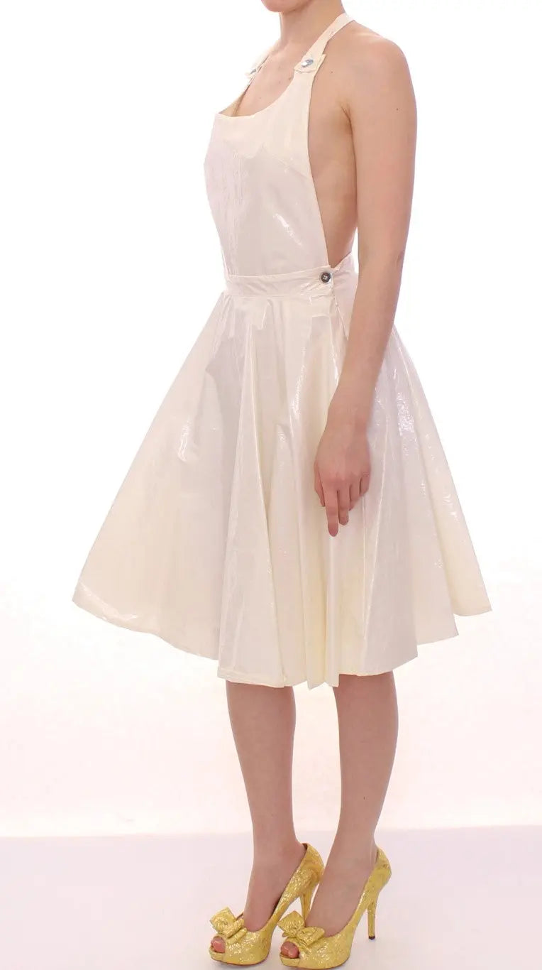 Robe Licia Florio Halterneck blanche Licia Florio