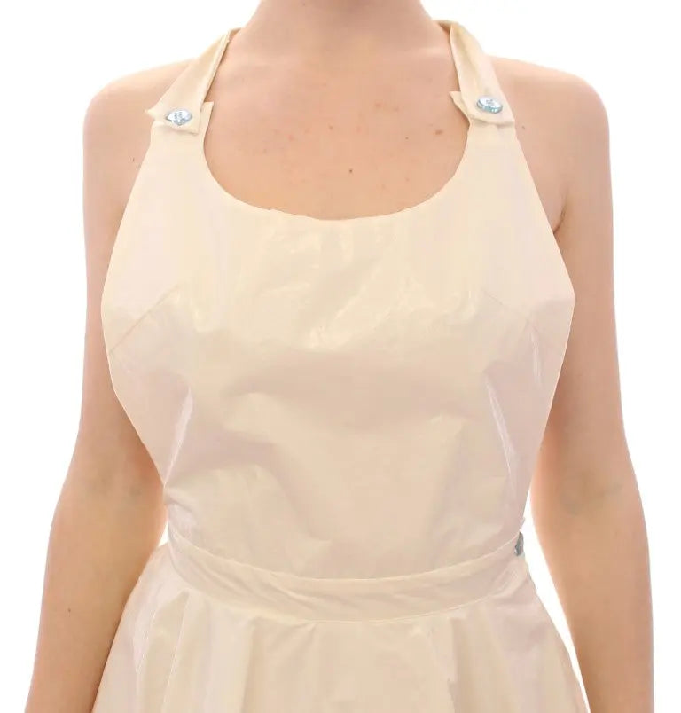 Robe Licia Florio Halterneck blanche Licia Florio