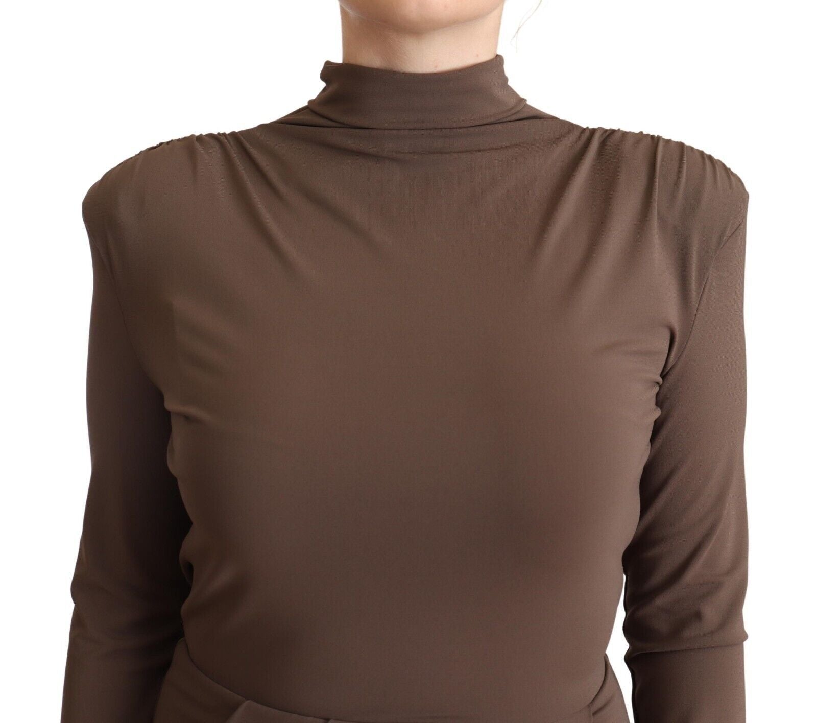 Robe Patrezia Pepe à manches longues brune Patrizia Pepe