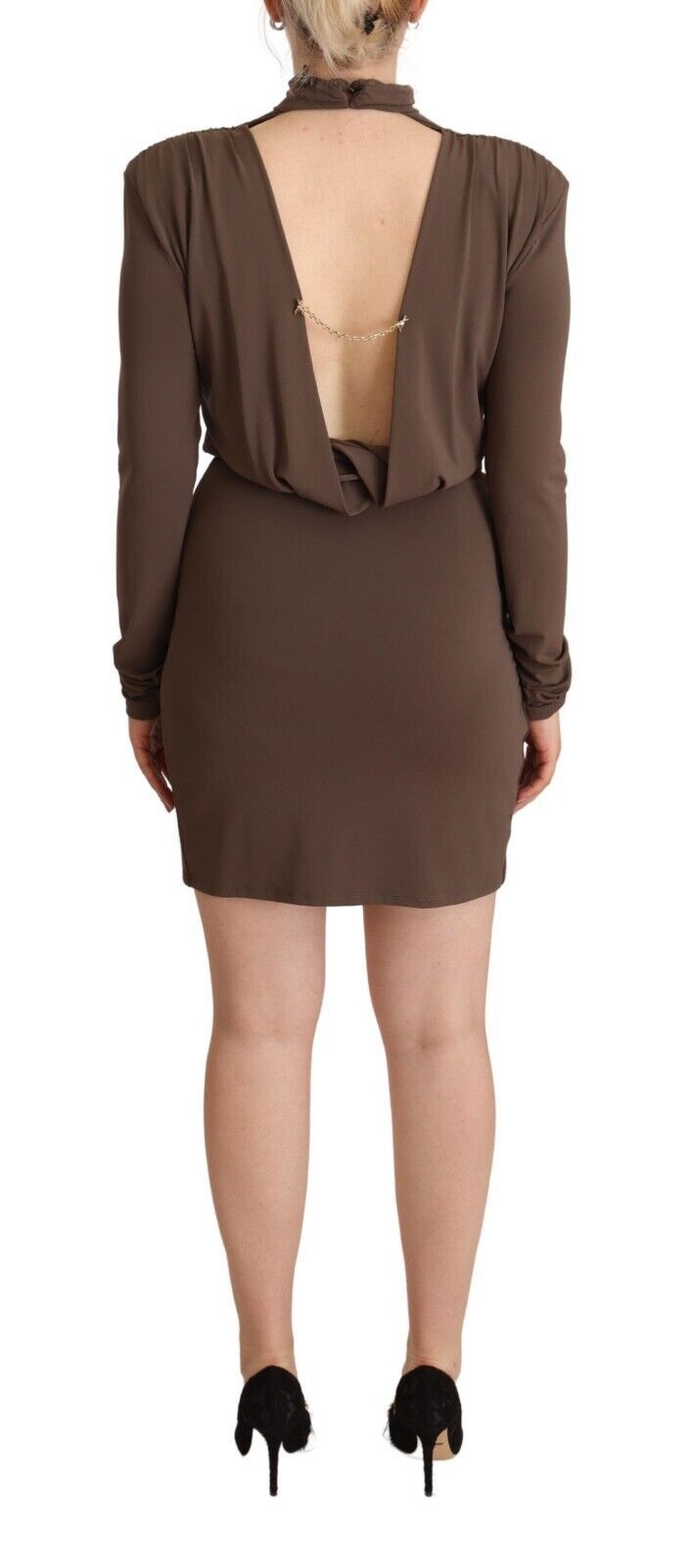 Robe Patrezia Pepe à manches longues brune Patrizia Pepe