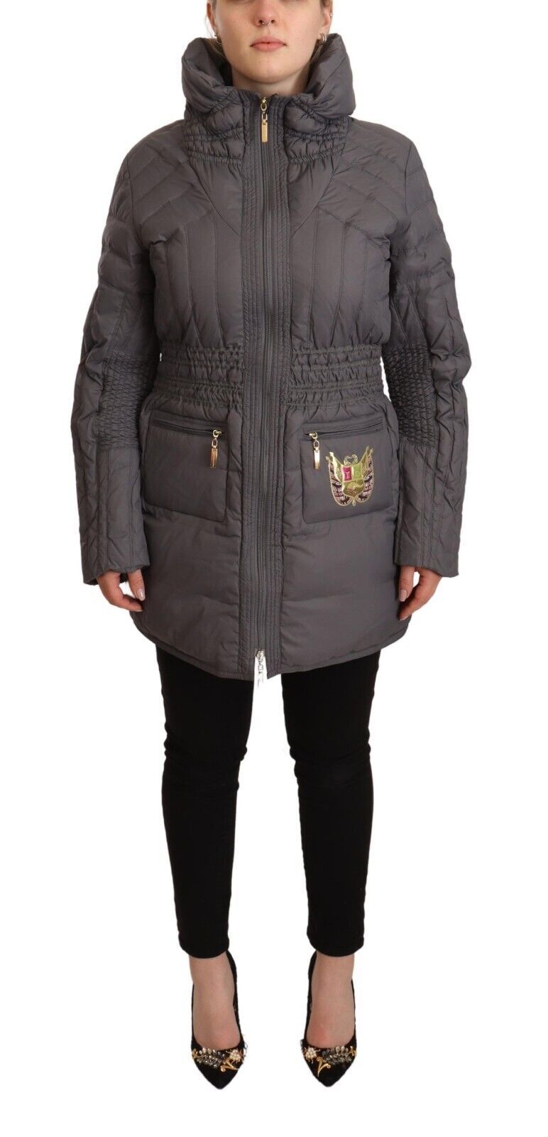 Veste ROCCOBAROCCO à zip gris