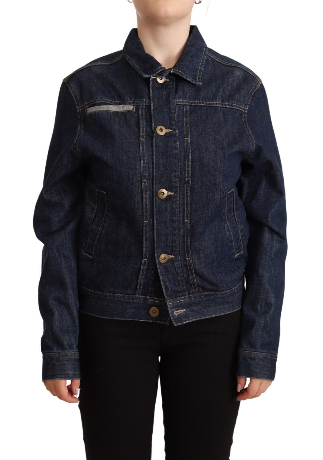 Veste Mastercoat en denim bleu foncé