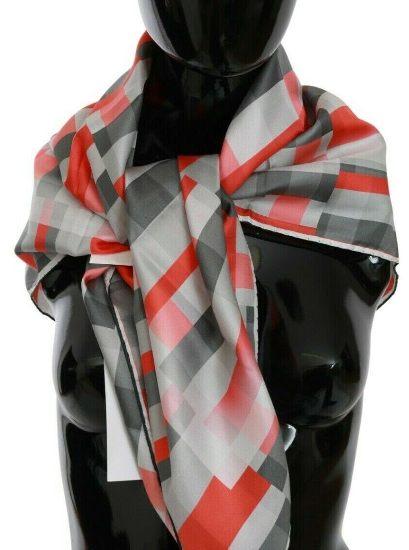 Foulard C’n’c Costume National rouge gris