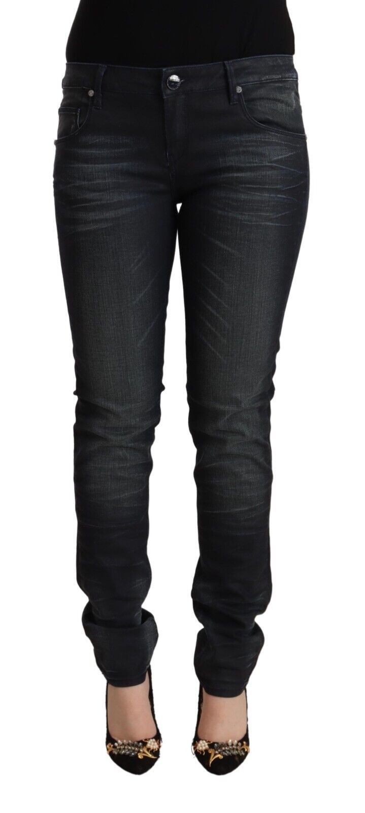 Jeans ACHT Low Waist noirs