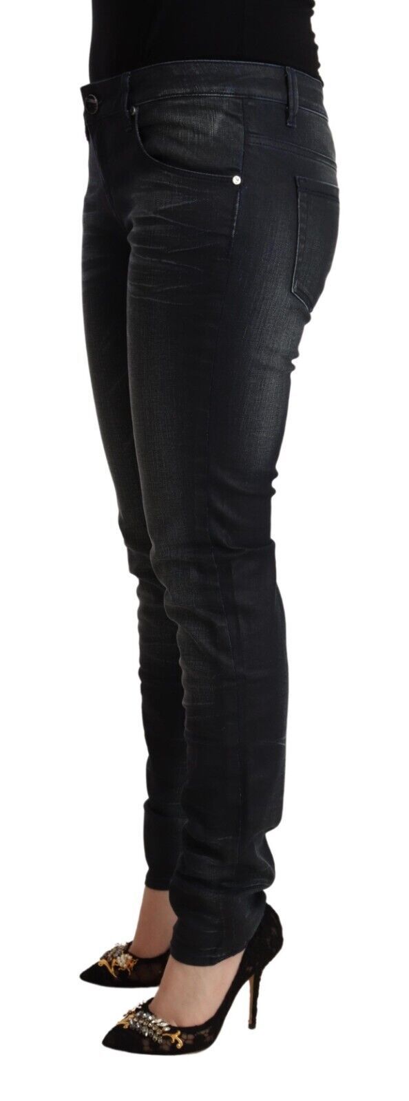 Jeans ACHT Low Waist noirs