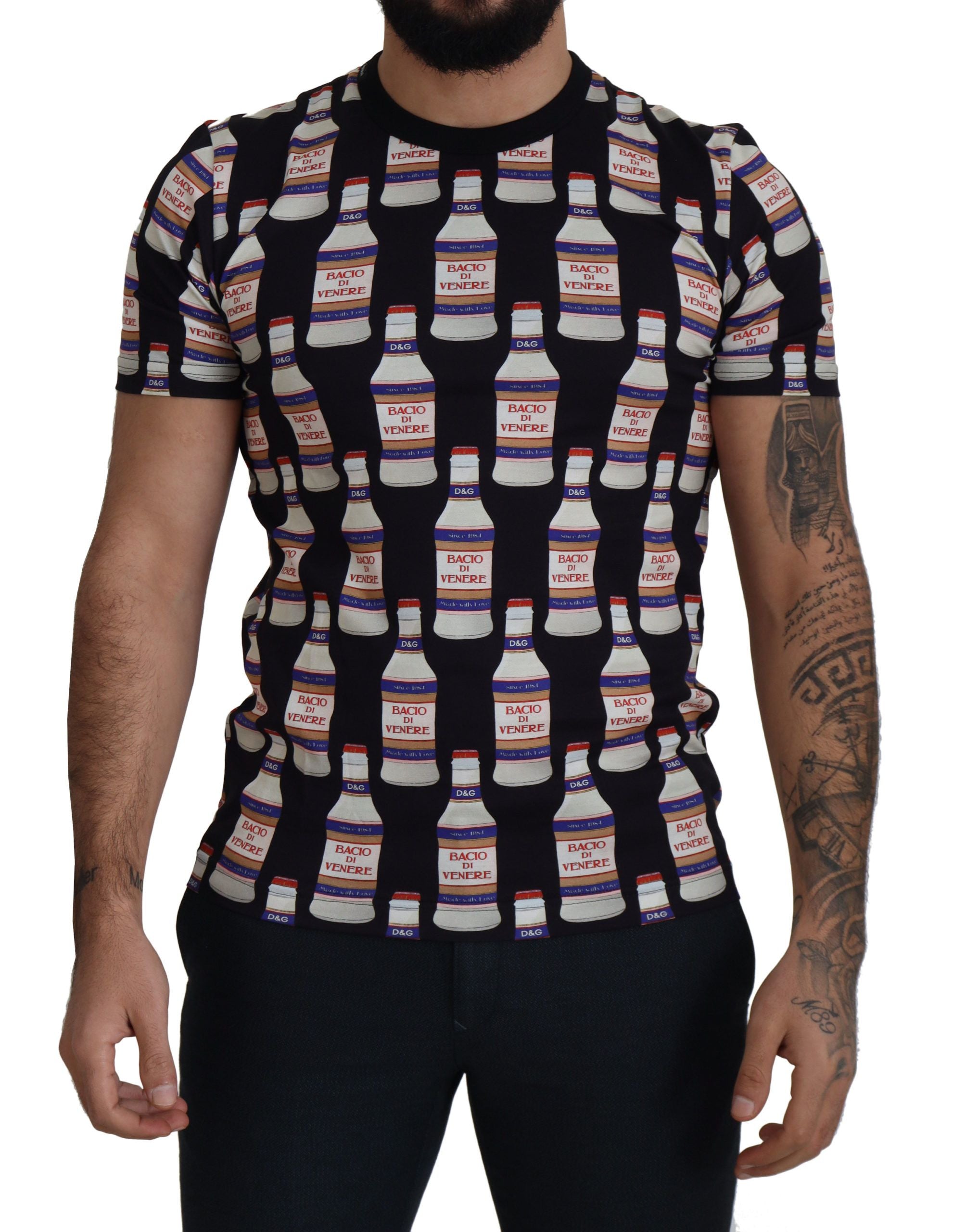 T-shirt Dolce & Gabbana Bacio Di Venere noir