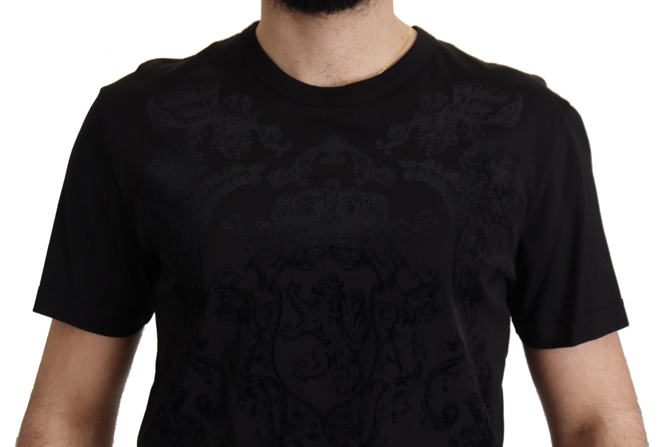 T-shirt Dolce & Gabbana Baroque noir