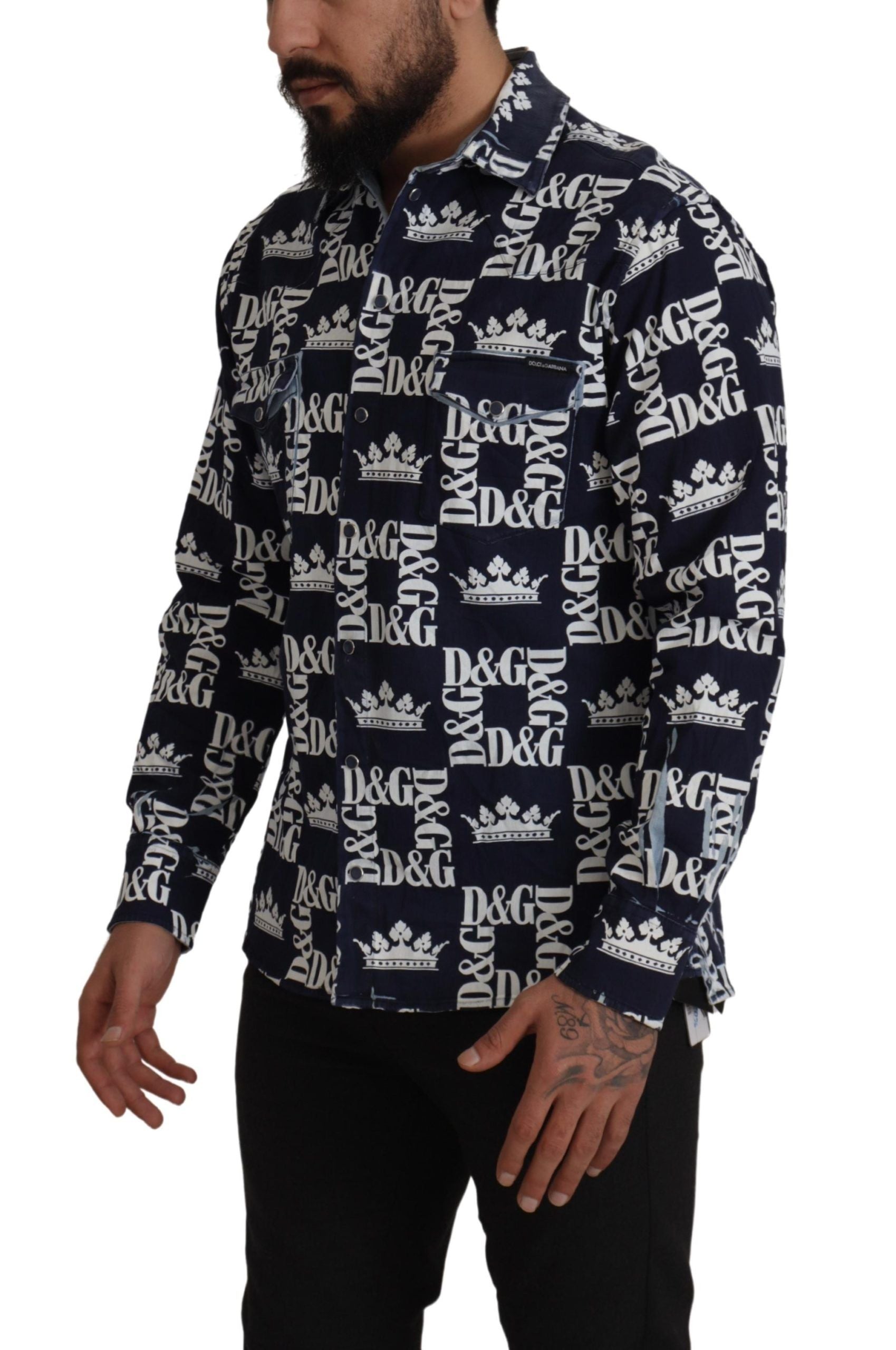 Chemise Dolce & Gabbana Casual bleue
