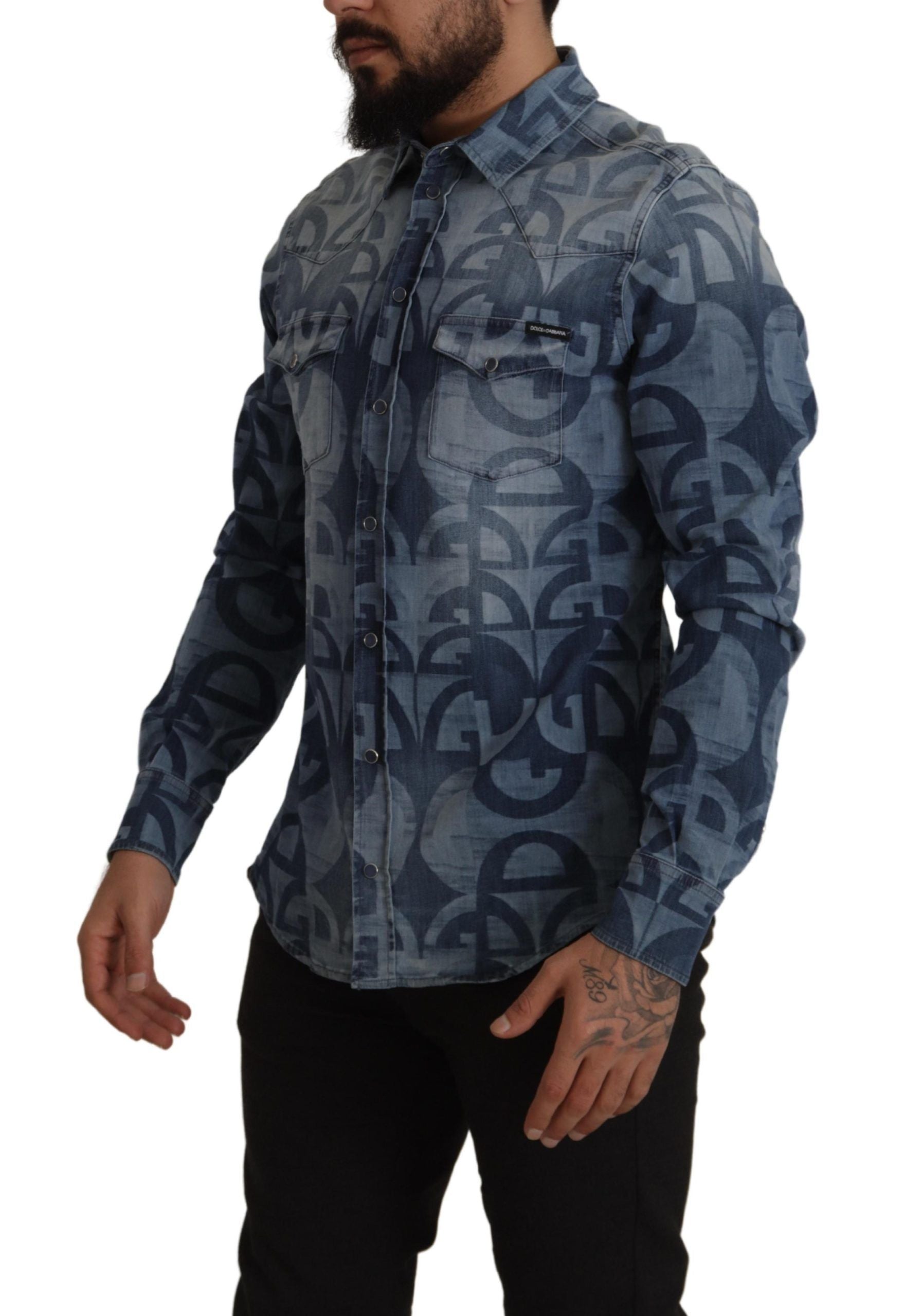 Chemise Dolce & Gabbana Slim bleue