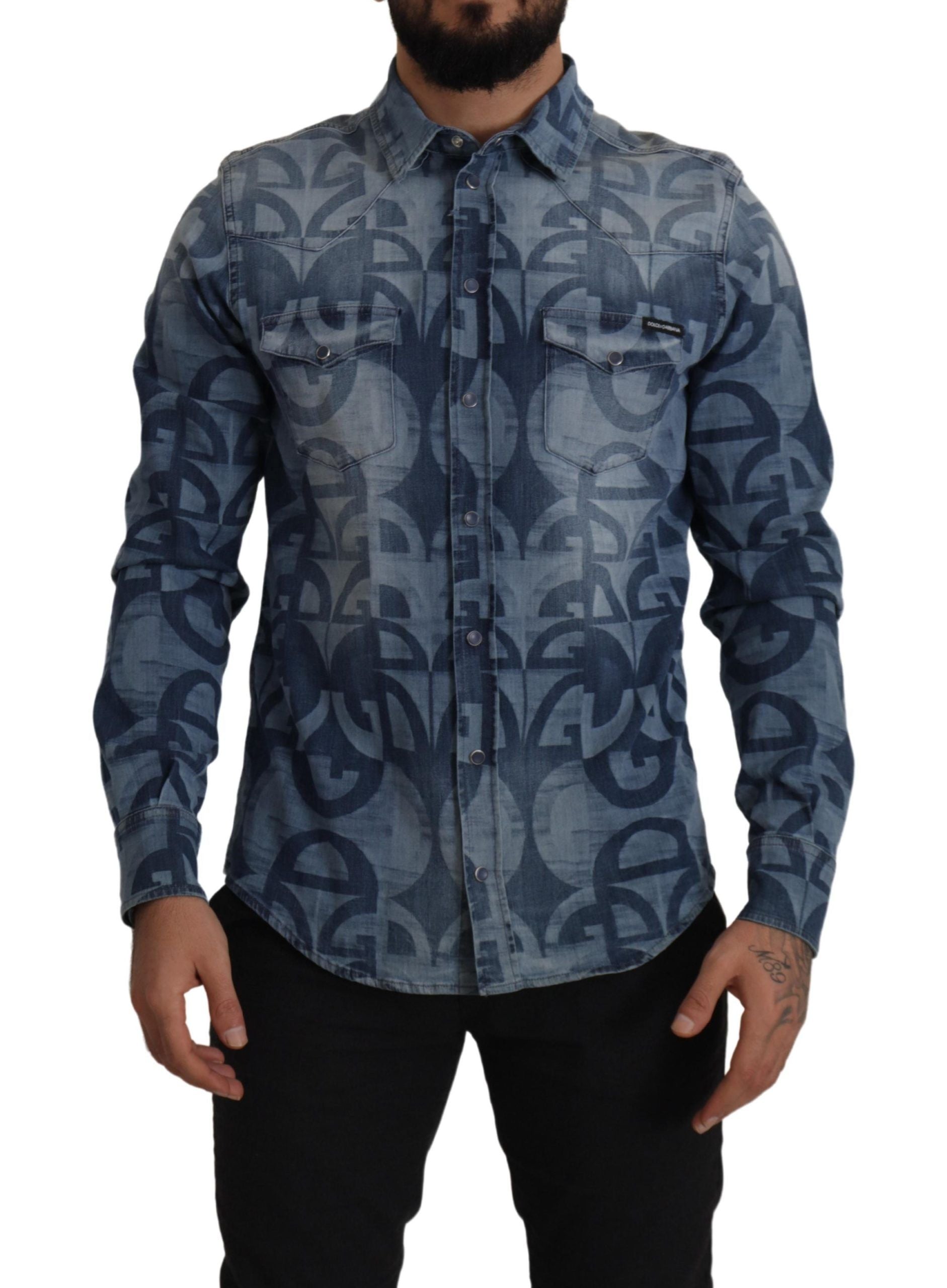 Chemise Dolce & Gabbana Slim bleue