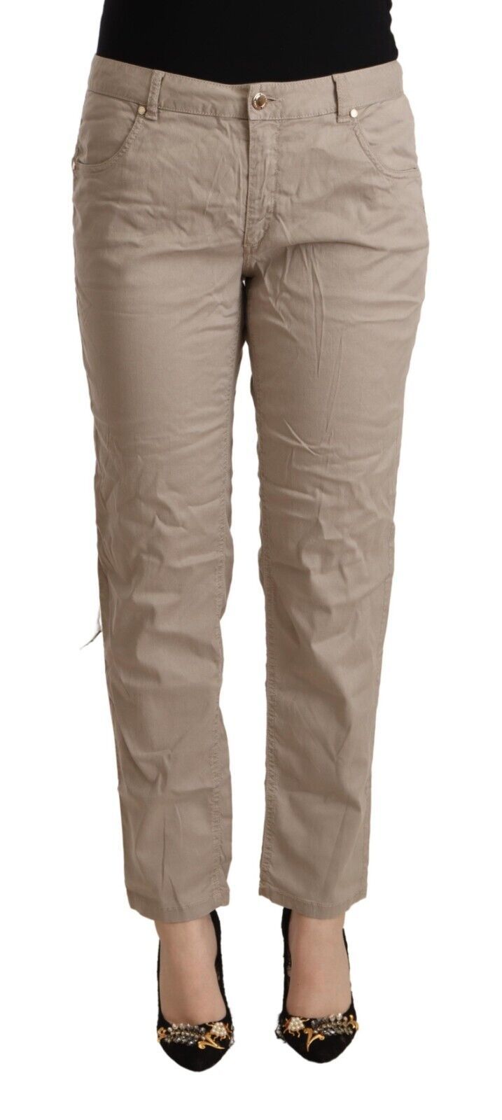 Pantalons ACHT Mid Waist beiges