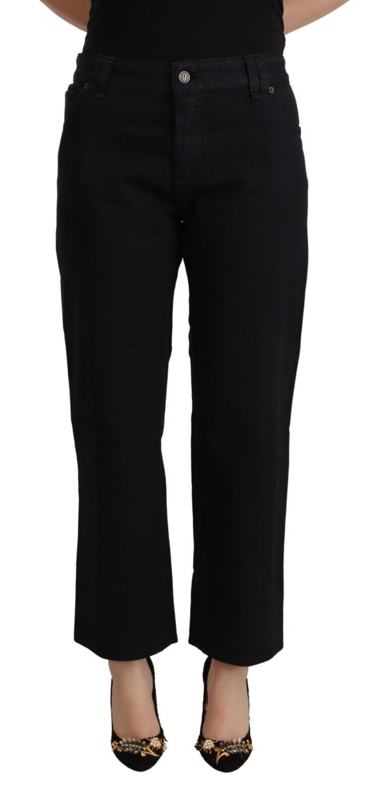 Jeans GALLIANO cropped noir