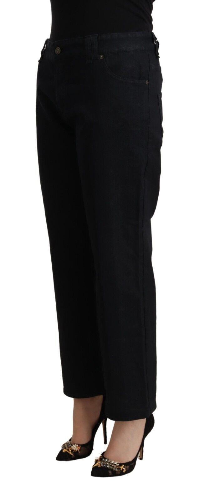 Jeans GALLIANO cropped noir