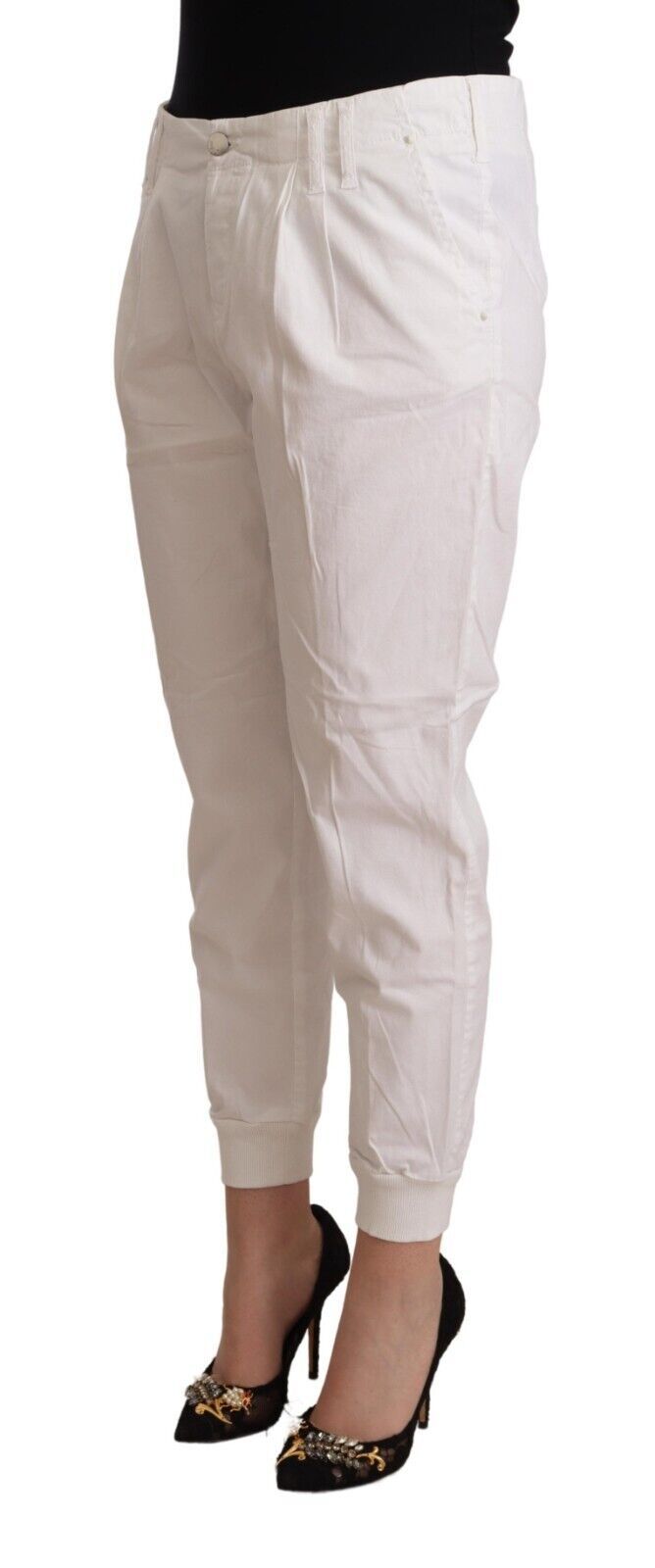 Pantalons MET Mid Waist blancs