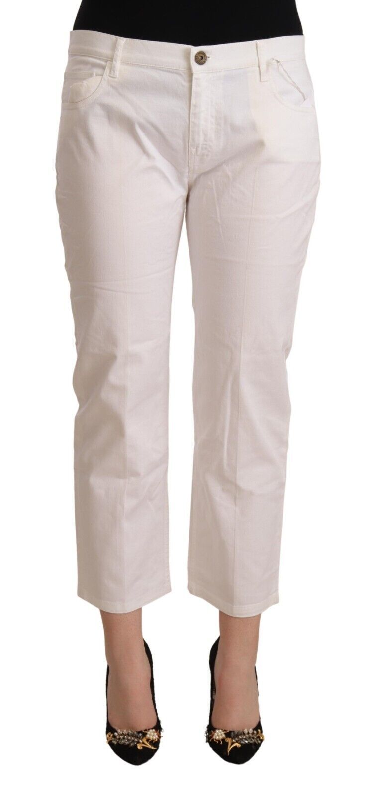 Jeans L’autre chose Cropped blancs