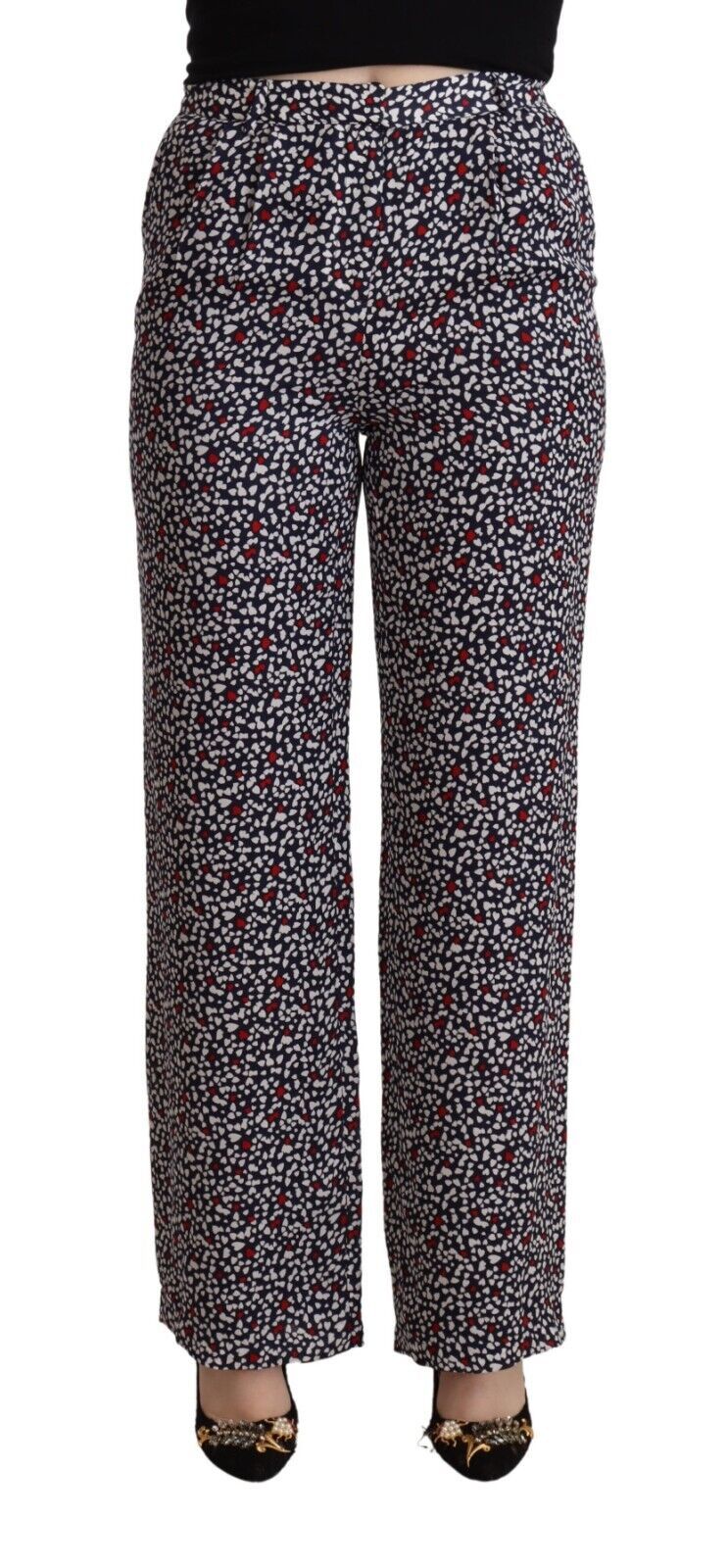 Pantalons Michael Kors taille haute noirs