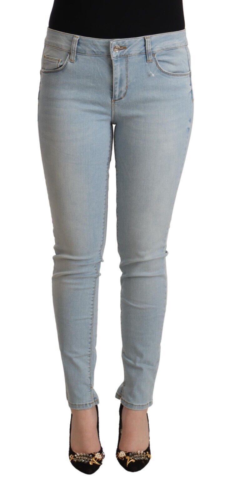 Jeans Liu Jo mid waist bleu clair