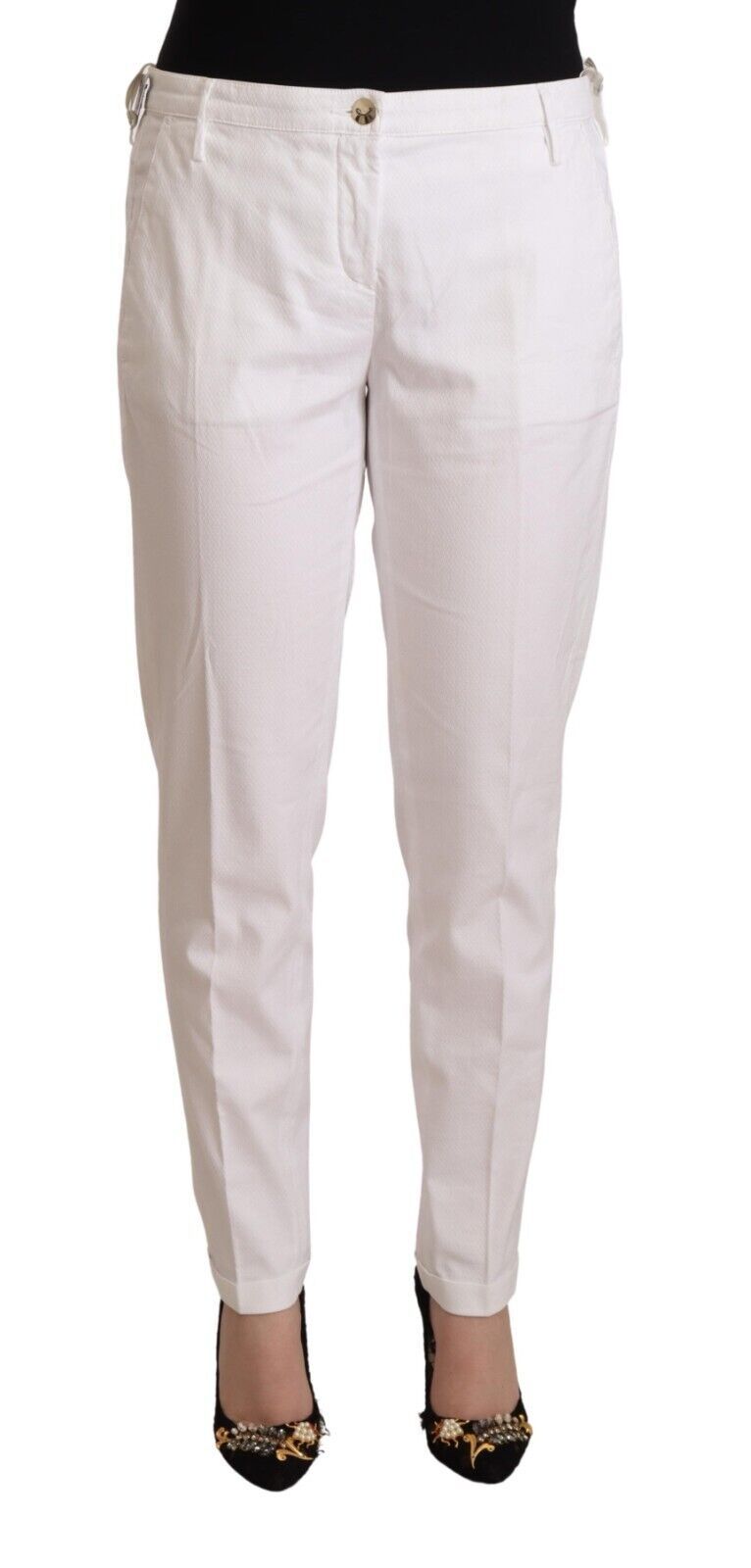 Pantalons Jacob Cohen Mid Waist blancs