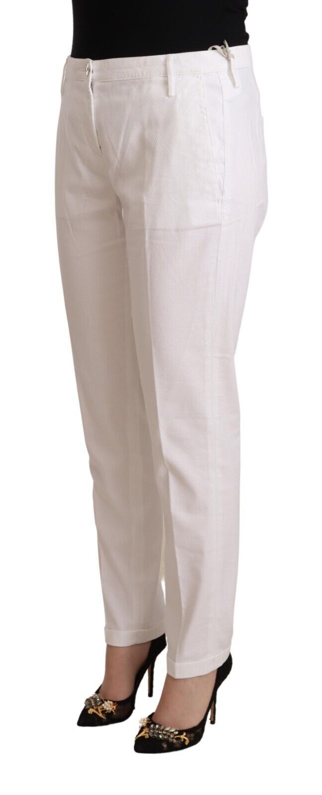 Pantalons Jacob Cohen Mid Waist blancs