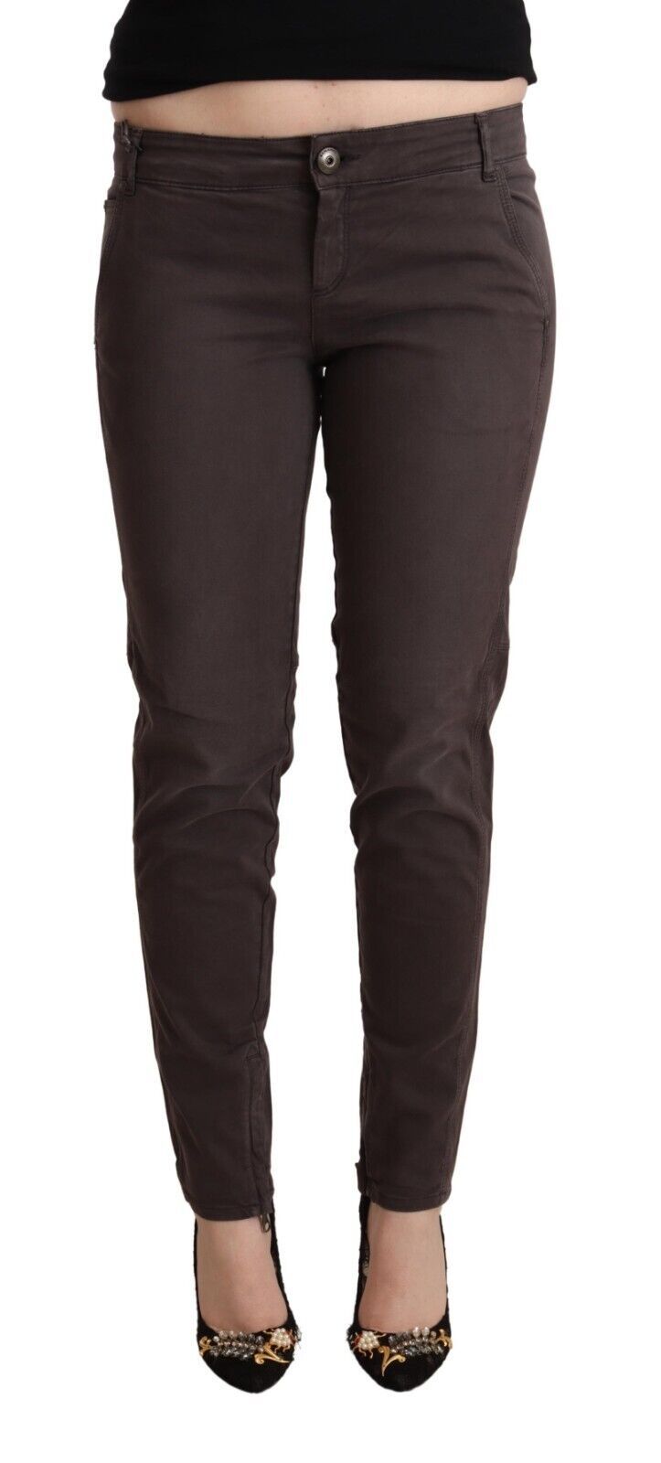 Pantalon Ermanno Scervino skinny marron