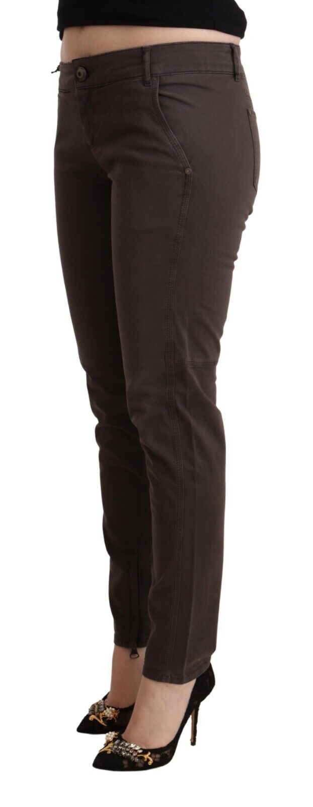Pantalon Ermanno Scervino skinny marron