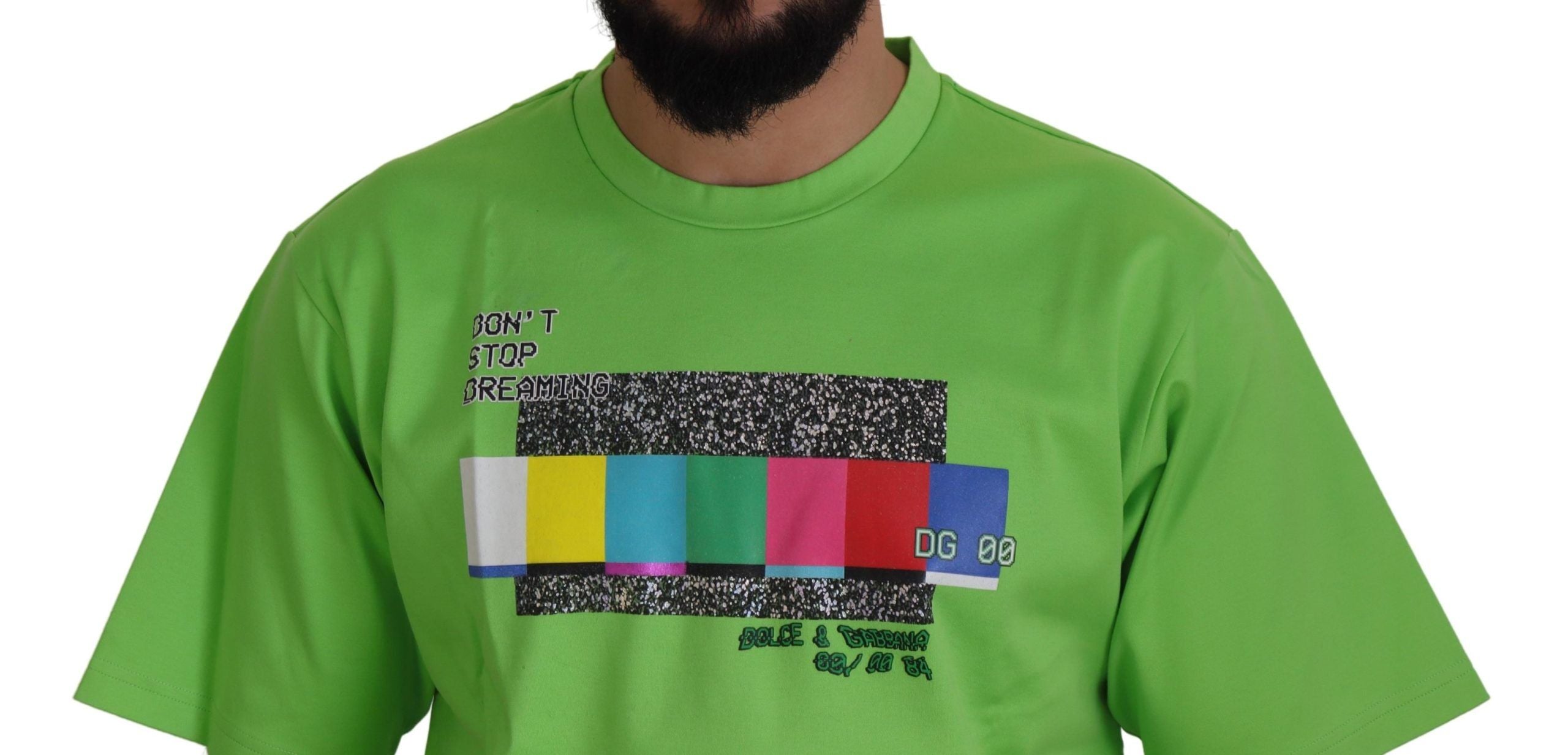 T-shirt Dolce & Gabbana DG CHANNEL vert