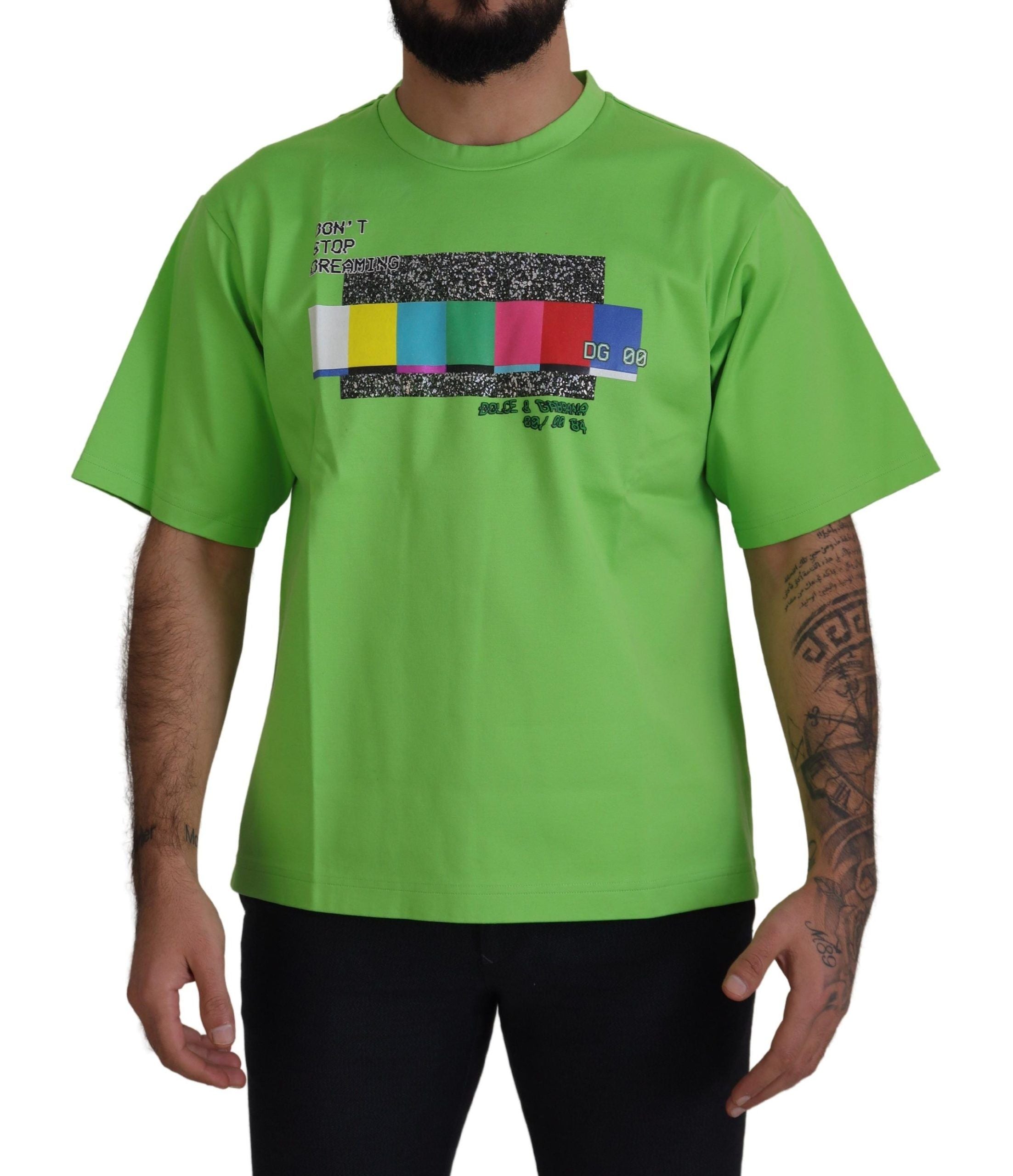 T-shirt Dolce & Gabbana DG CHANNEL vert