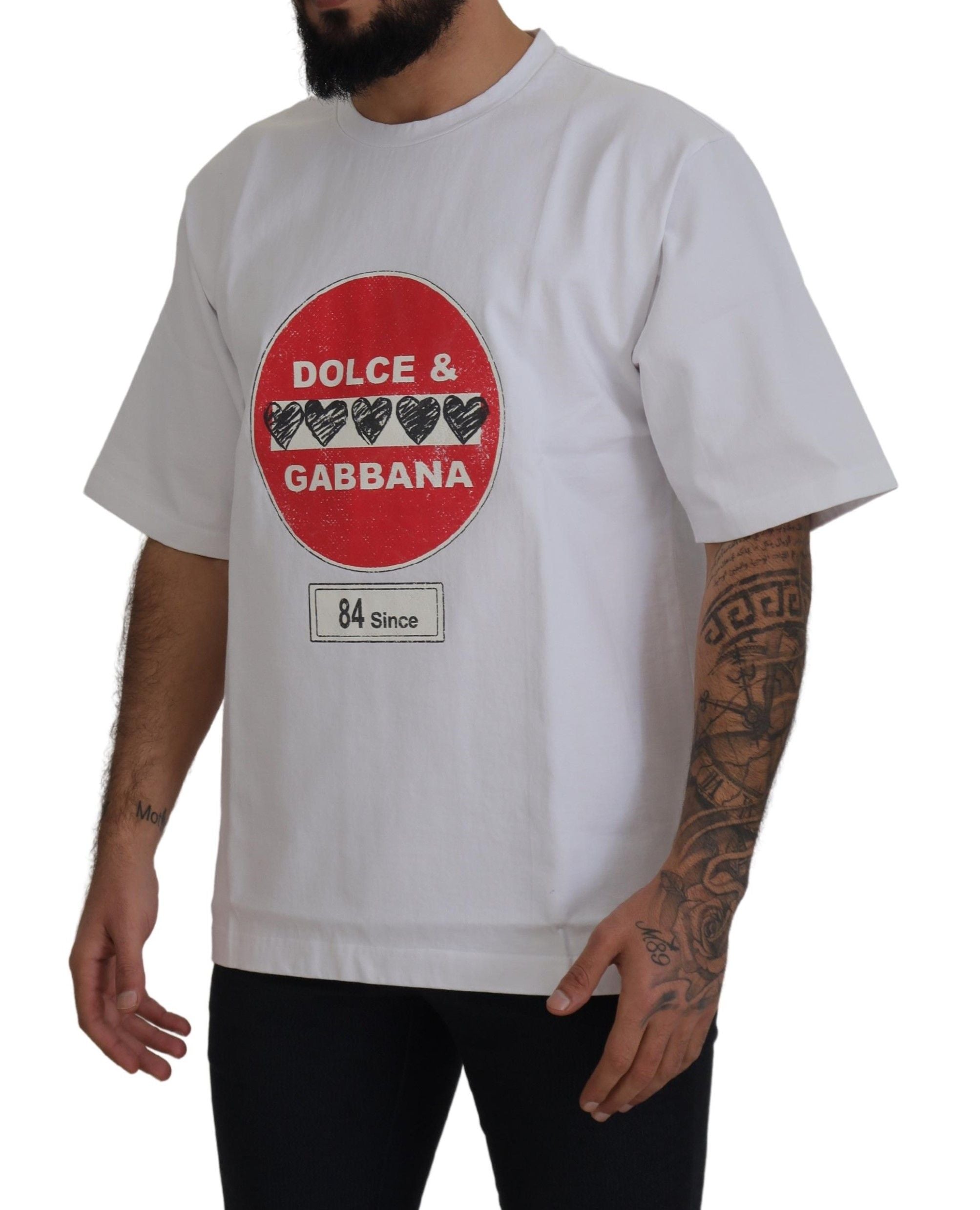T-shirt Dolce & Gabbana Amor blanc