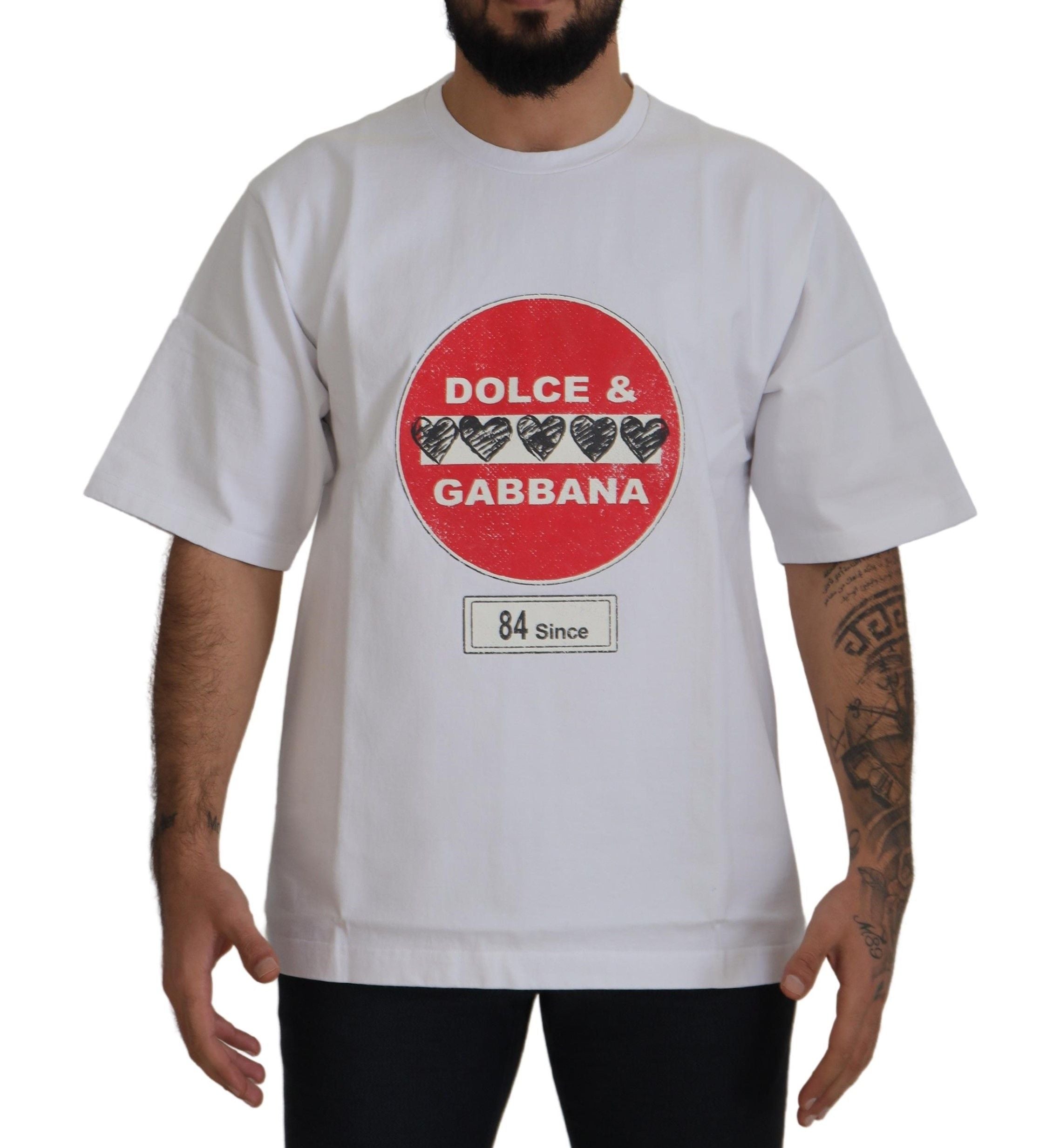 T-shirt Dolce & Gabbana Amor blanc