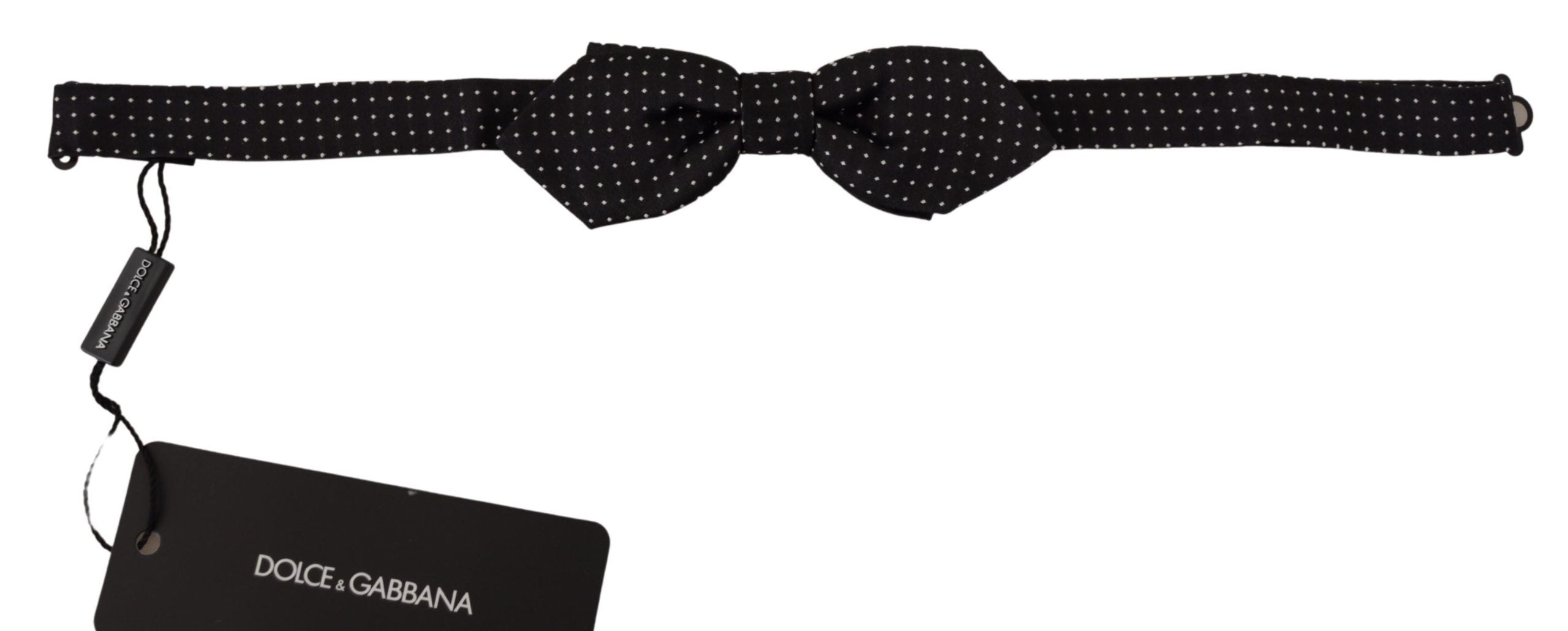Nœud papillon Dolce & Gabbana à pois noirs et blancs