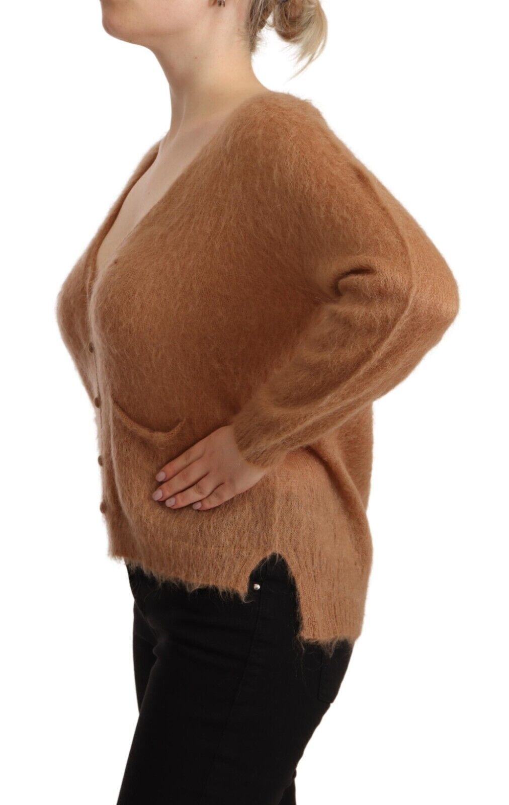 Cardigan PINK MEMORIES Long Sleeve marron