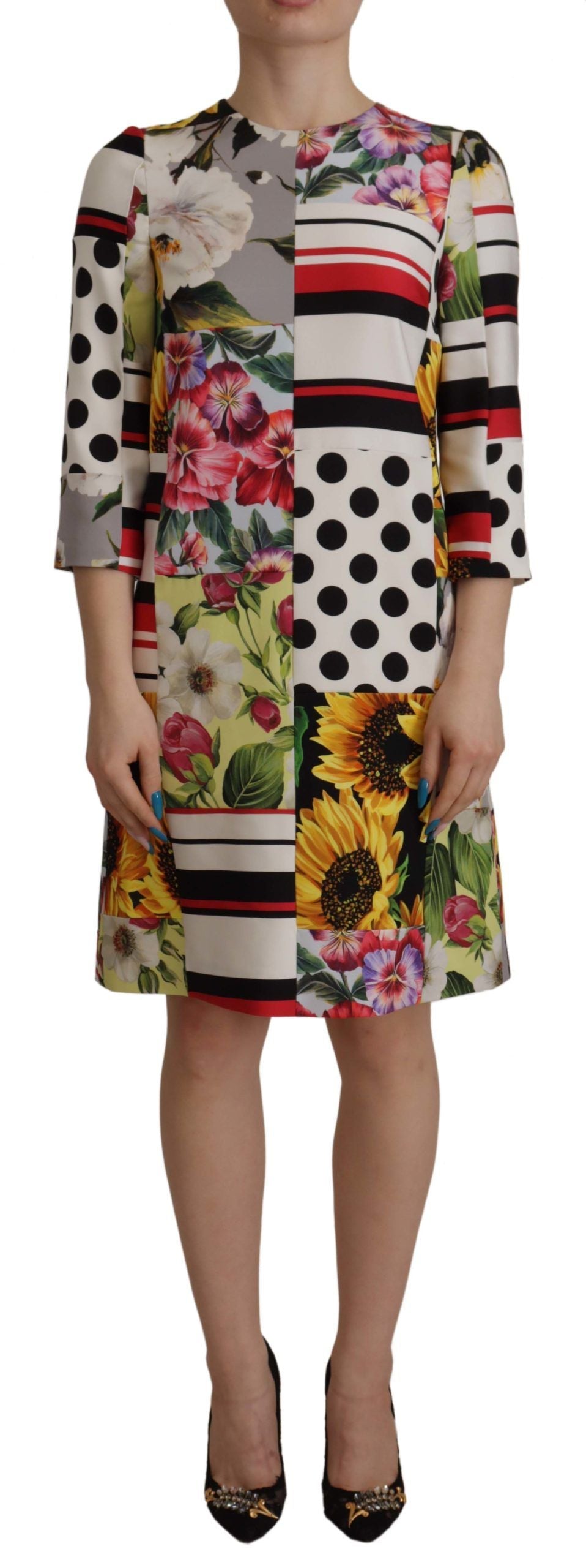 Robe DOLCE & GABBANA Patchwork multicolore Dolce & Gabbana